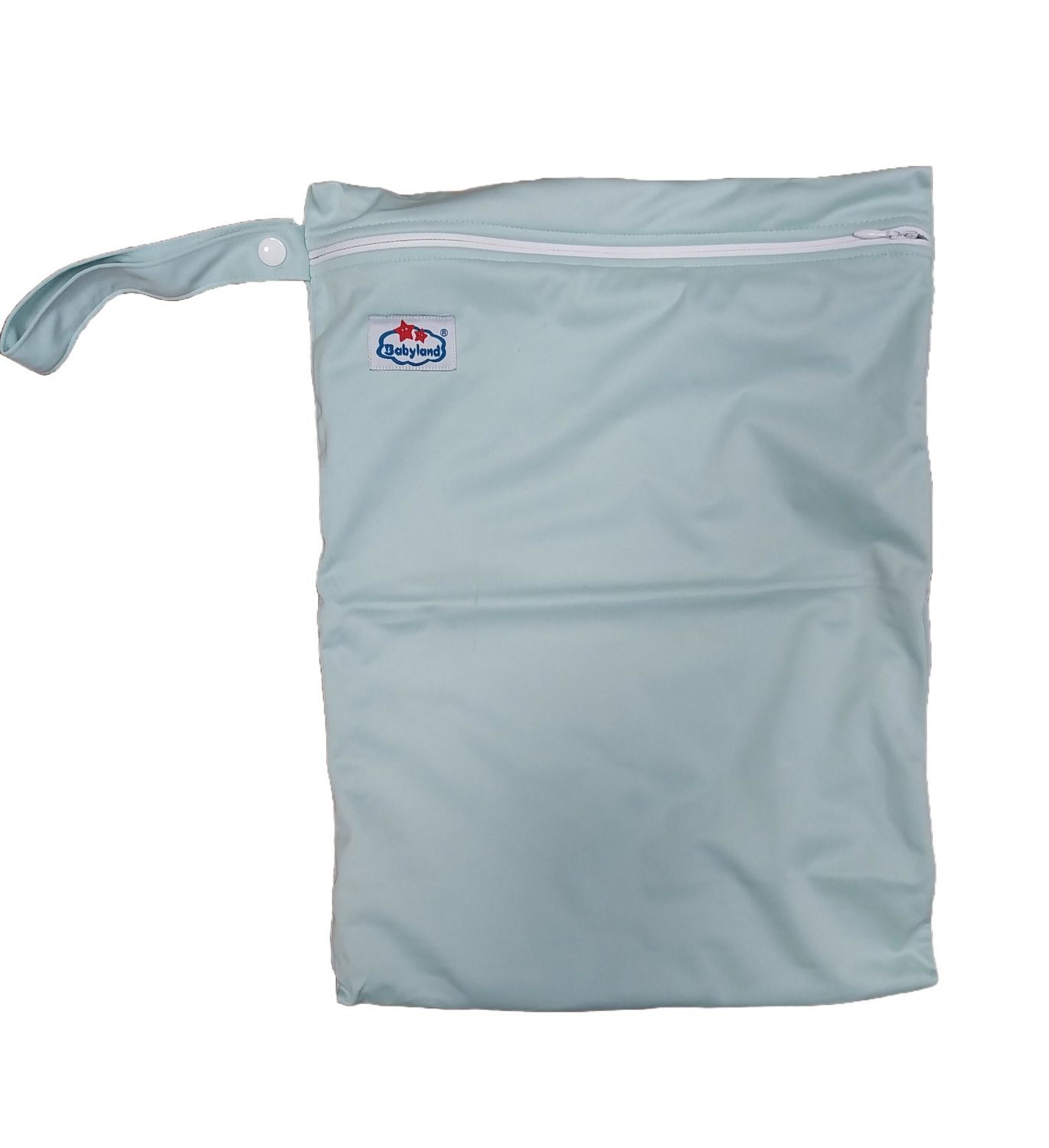 Babyland einfarbige Nasstasche (M) - Mint von Babyland