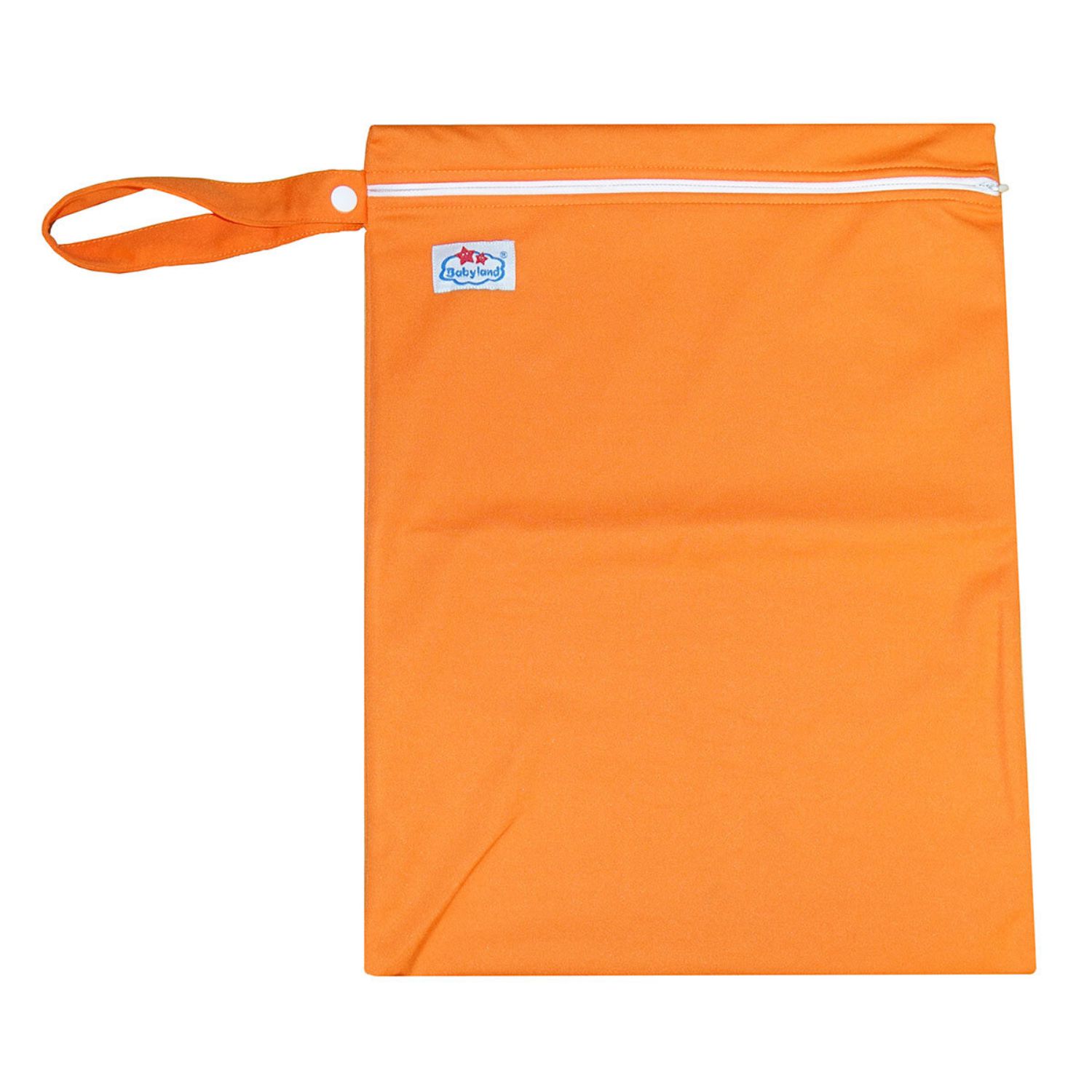 Babyland einfarbige Nasstasche (M) - Orange von Babyland