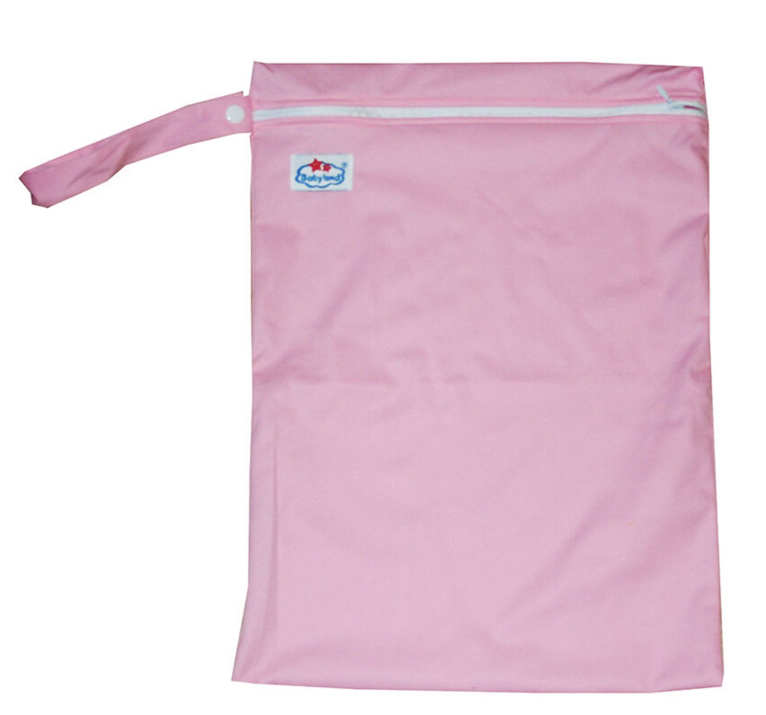 Babyland einfarbige Nasstasche (M) - Rosa von Babyland