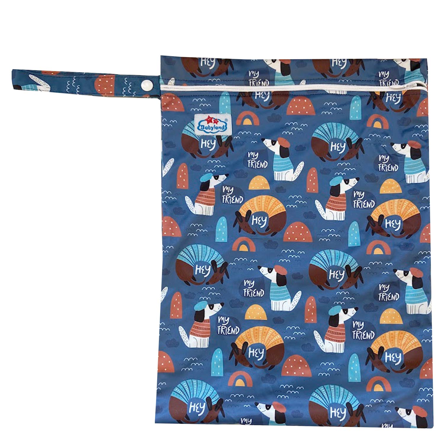 Babyland gemusterte Nasstasche (M) - Best Friend von Babyland