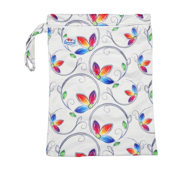 Babyland gemusterte Nasstasche (M) - Blumenranke von Babyland