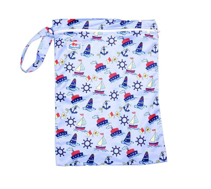 Babyland gemusterte Nasstasche (M) - Boot von Babyland