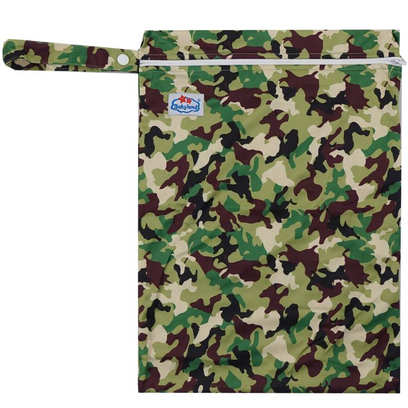 Babyland gemusterte Nasstasche (M) - Camouflage von Babyland