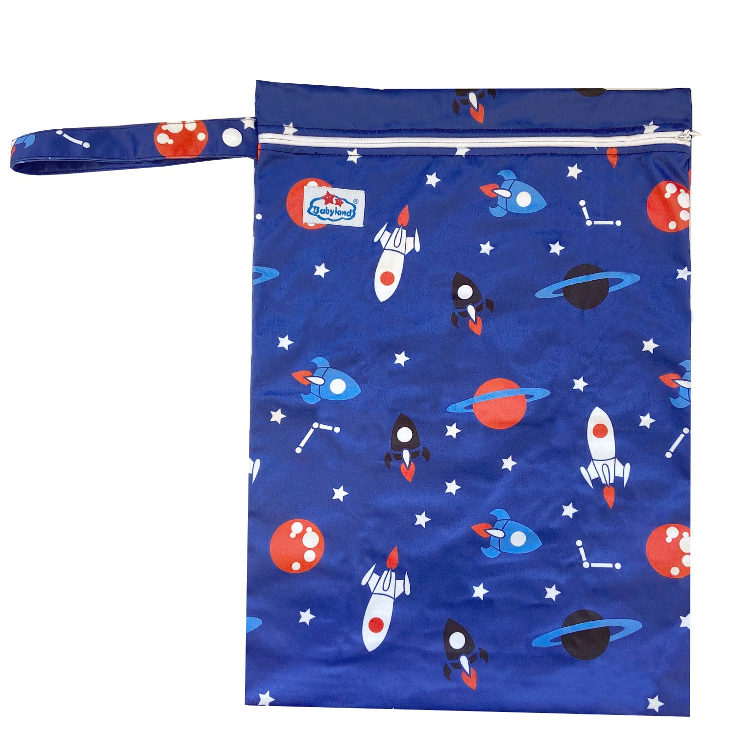 Babyland gemusterte Nasstasche (M) - Cosmos von Babyland
