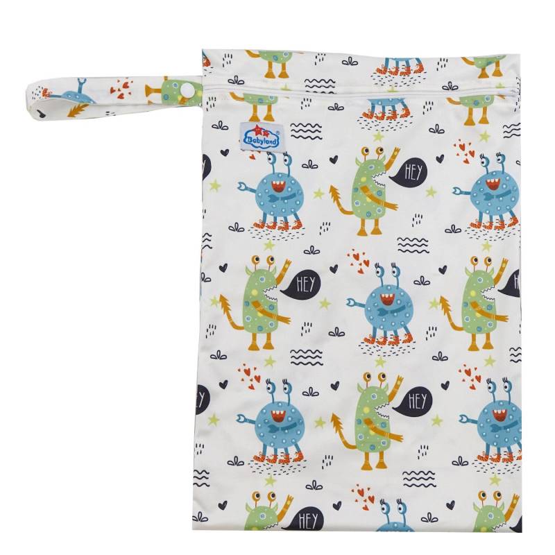 Babyland gemusterte Nasstasche (M) - Monster von Babyland
