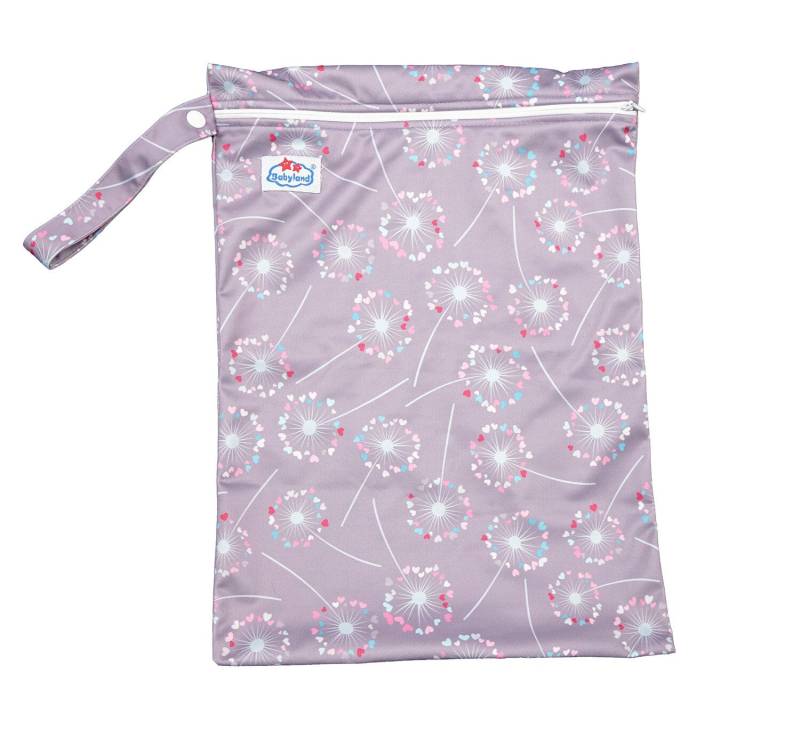 Babyland gemusterte Nasstasche (M) - Pusteblume von Babyland
