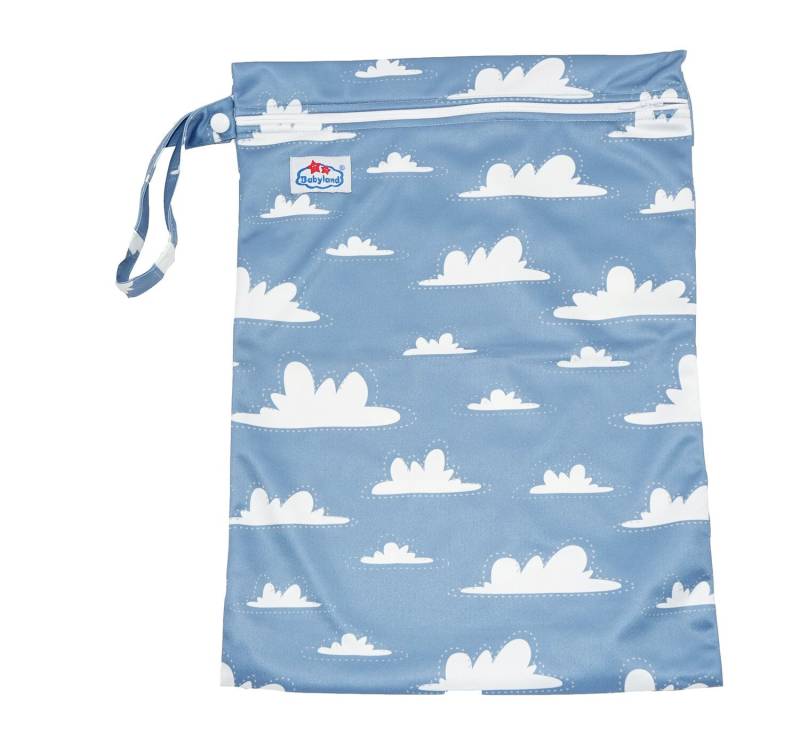Babyland gemusterte Nasstasche (M) - Wolken von Babyland