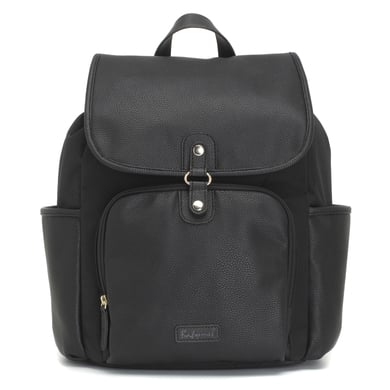 Babymel Wickelrucksack Freddie Vegan Leather Black Convertible von Babymel