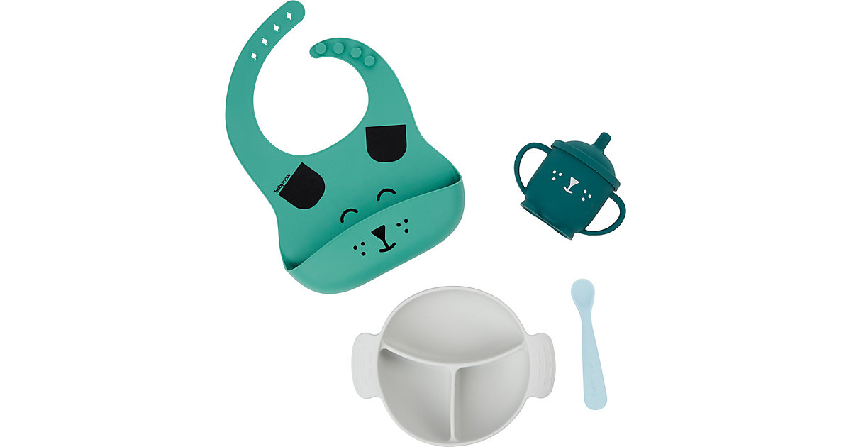 Esslern-Set LEARN'ISY Dog, 4-tlg. petrol von Babymoov