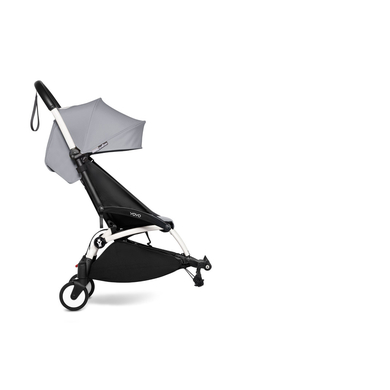 BABYZEN Kinderwagen YOYO 6+ connect White mit Textilset Stone von Babyzen