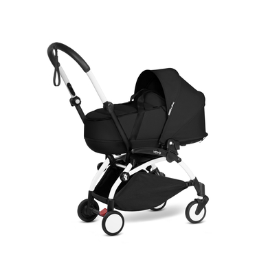 BABYZEN Kinderwagen YOYO2 0+ White mit Liegewanne Black von Babyzen