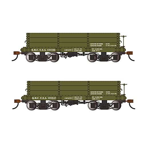 Bachmann Spur On30 18' Wood Low-Side Gondola US Quartermaster 2 Stück Bachmann Spur On30 18' Wood Low-Side Gondola US Quartermaster 2 Stück von Bachmann