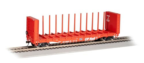 Bachmann Trains - 152 m Mittelbalken Flachwagen mit Bulkheads – CP-Schiene #316879 – HO-Skala von Bachmann Trains