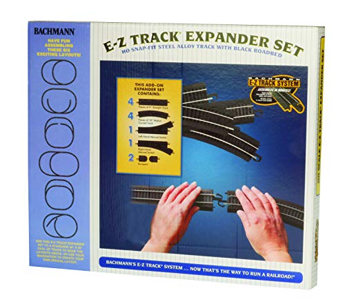 Bachmann Trains - Snap-Fit E-Z TRACK LAYOUT EXPANDER SET - STEEL ALLOY Rail With Black Roadbed - HO Scale von Bachmann
