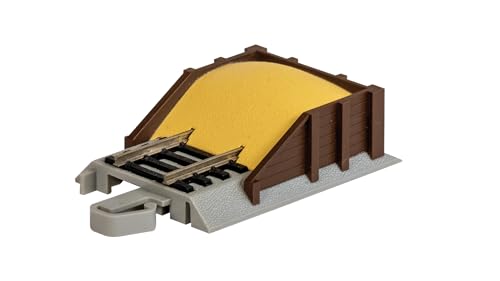Bachmann Züge - Snap-Fit E-Z Track - Sandstoßfänger mit Neusilberschienen (2 pro Karte) - HO-Skala von Bachmann