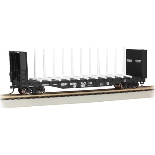 Spur HO - Bachmann 52' Centerbeam Bulkhead Flatcar Northern Pacific von Bachmann