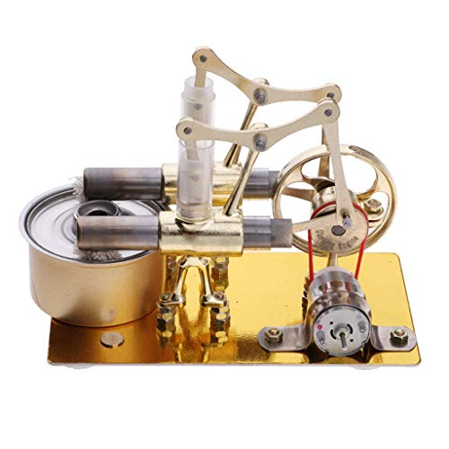 Backbayia 2 Zylinder Stirling Engine Modell Motor Verbrennung interner Stromerzeuger mit Heißluftmotor Backbayia 2 Zylinder Stirling Engine Modell Motor Verbrennung interner Stromerzeuger mit Heißluftmotor von Backbayia