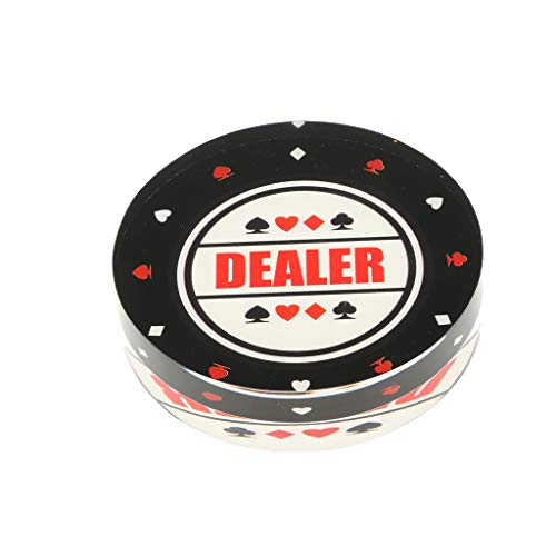 Backbayia Doppelseitig Händlerchip Dealer Poker Chip Button für Roulette, Turniere von Backbayia