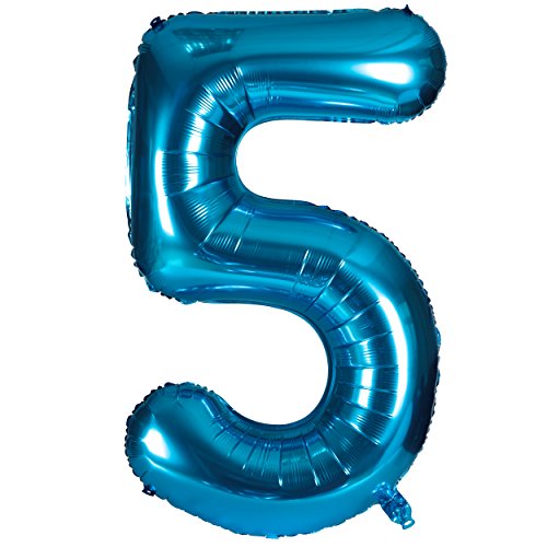 40 Zoll 0 to 9 in Blau Nummer Folienballon Helium Zahlenballon Luftballon Riesenzahl Party Hochzeit Kindergeburtstag Geburtstag Nummer … von CHANGZHONG