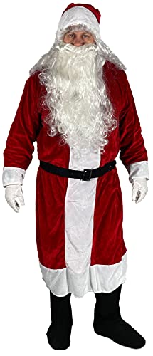 Bad Taste Nikolaus Kostüm, 6-teilig - Weihnachtsmannkostüm in Übergröße, Größe: XXXL/XXXXL von bad taste dieser Style macht geil