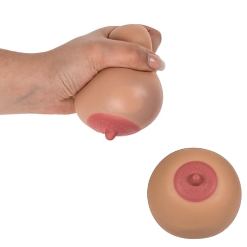 Bada Bing 2er Set Quetschball Brust Antistress-Ball Knetbrust Squeeze Busen lustiges Geschenk für Single Männer Knetball Scherzartikel 53 von Bada Bing