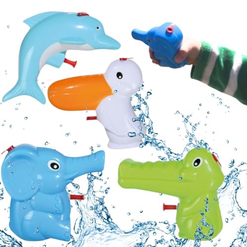 Bada Bing 4er Set Wasserpistole Tiere für Kinder Spritzpistole Kleinkind süß klein Kindgerecht Kindergeburtstag Geschenk Mitbringsel Spielzeug Wasserspritze Sommer Pelikan Elefant Delfin Krokodil 92 Bada Bing 4er Set Wasserpistole Tiere für Kinder Spritzpistole Kleinkind süß klein Kindgerecht Kindergeburtstag Geschenk Mitbringsel Spielzeug Wasserspritze Sommer Pelikan Elefant Delfin Krokodil 92 von Bada Bing