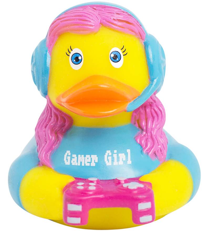 Badeente - Computerspielerin/Gamer-Girl - Badeand - One Size - Badespielzeug Badeente - Computerspielerin/Gamer-Girl - Badeand - One Size - Badespielzeug von Badeand