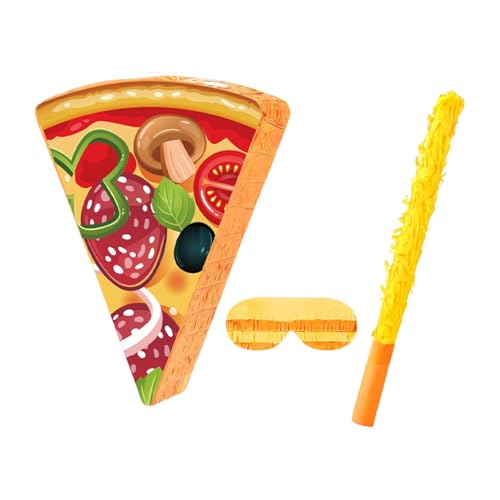 Badiman Pizza-Piñata Zubehör für Kinderfeiern, Konfetti und Stab, Partyaktivität für Schule Badiman Pizza-Piñata Zubehör für Kinderfeiern, Konfetti und Stab, Partyaktivität für Schule von Badiman