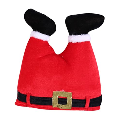 Badiman Weihnachtsmütze, Kreative, Lustige Weihnachtsdekoration, Weihnachtsmann Hosenmütze für Die Bühne von Badiman