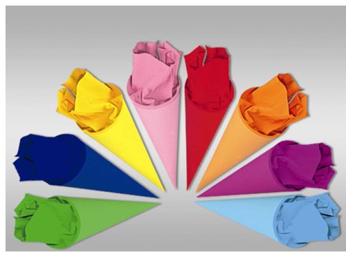 Bähr Bastelschultüte Rohling Schultüte hellblau mit FBG. Filz 70 cm von Bähr