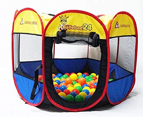 bällebad24 Tier Pool Ø 80cm Katzenpool Hundepool + 100 Bälle bunt,Bällchenbad, Bällebad Bälle, Baby Bälle, ohne gefährliche Weichmacher von Bällebad24.de