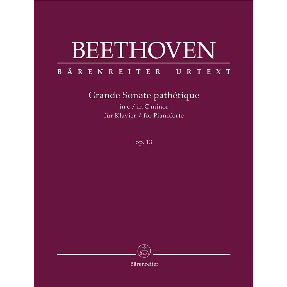Bärenreiter Beethoven Grande sonate pathétique c-Moll op.13 Notenbuch von Bärenreiter