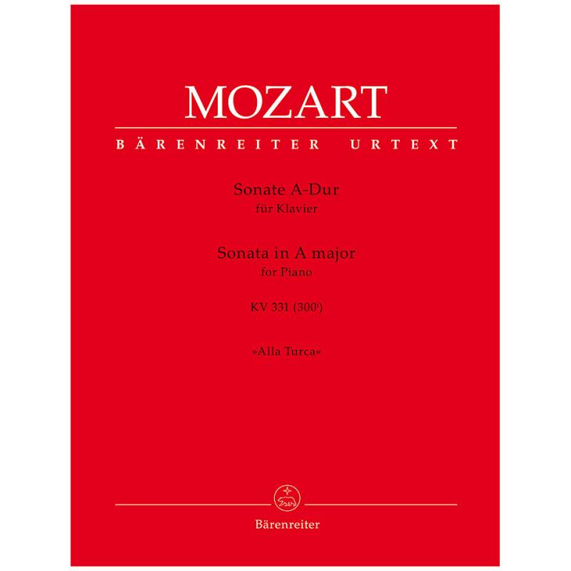 Bärenreiter Mozart Sonate für Klavier A-Dur KV 331 Notenbuch von Bärenreiter