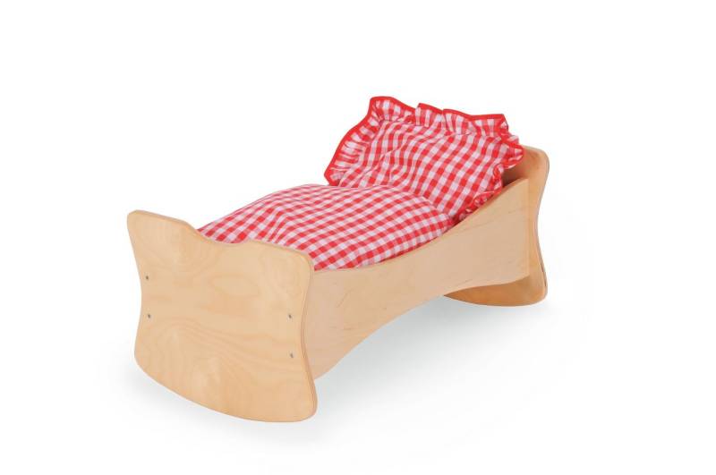 Bätz Puppenbett und Puppenwiege in Einem, aus Holz von Bätz Holzspielwaren