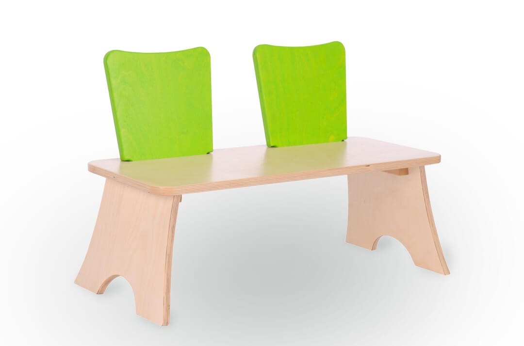Duobank aus Holz, für Kinder Duobank aus Holz, für Kinder von Bätz Holzspielwaren