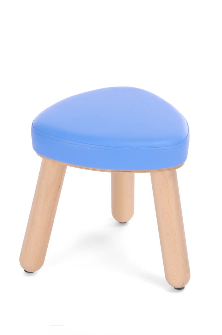 Polsterhocker für Kinder, Sitzhöhe 31cm, blau von Bätz Holzspielwaren