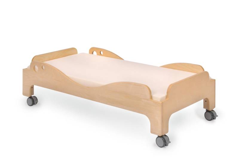 Stapelbett mit feststellbaren Lenkrollen, Bätz, Holzspielwaren von Bätz Holzspielwaren