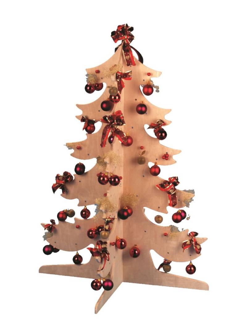 Tannenbaum klein, Birke Multiplex, Holz, Bätz Holzspielwaren. von Bätz Holzspielwaren