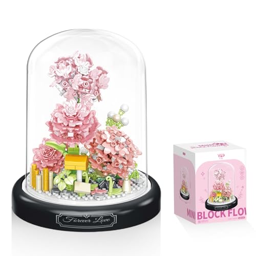Blumen Klemmbausteine Set - 624 Teile Rosa Nelke Blumenstrauß mit Schutzhülle, Botanische Kollektion, Geschenk für Erwachsene & Kinder,Bausteine Blumen für Muttertagsgeschenk Blumen Klemmbausteine Set - 624 Teile Rosa Nelke Blumenstrauß mit Schutzhülle, Botanische Kollektion, Geschenk für Erwachsene & Kinder,Bausteine Blumen für Muttertagsgeschenk von Bafeil