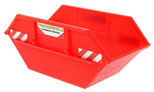 Absetzmulde zweiseitig abgesenkt 1:32 - Container für Siku Baustelle (Rot) von Baggerheld