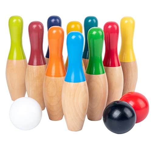 Bagima Bowlingspiele Kegel 25 * 20 * 10 Rasen-Bowlingspiele Holz-Hinterhof-Kegelspiel-Set mit 10 Kegeln, 3 Bällen und Netztasche für Kinder, Erwachsene, Drinnen und Draußen Bagima Bowlingspiele Kegel 25 * 20 * 10 Rasen-Bowlingspiele Holz-Hinterhof-Kegelspiel-Set mit 10 Kegeln, 3 Bällen und Netztasche für Kinder, Erwachsene, Drinnen und Draußen von Bagima