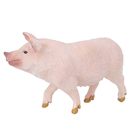 Bagima Harmloses Tier 10×8×3 Kinderpädagogisches Spielzeug Niedliches Tiermodell Simulation Schwein Miniatur-Heimdekoration von Bagima