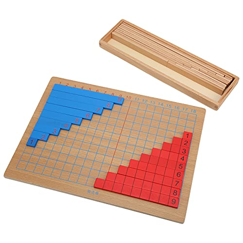 Bagima Numerisches Additions- und Subtraktionsbrett aus Holz, Mathematik-Spielzeug, Montessori-Mathe-Spielzeug, Material für Kleinkinder, Kinder Im Kindesalter von Bagima