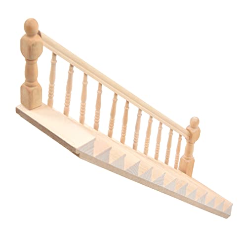 Bagima Puppenhaustreppe, Glänzend, Abgerundete Ecken, Birkenholz, DIY, Niedlich, Miniatur-Treppe im Maßstab 1:12 zum Basteln, Treppe, DIY-Zubehör Bagima Puppenhaustreppe, Glänzend, Abgerundete Ecken, Birkenholz, DIY, Niedlich, Miniatur-Treppe im Maßstab 1:12 zum Basteln, Treppe, DIY-Zubehör von Bagima
