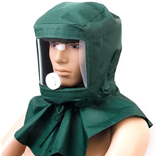 Bagima Sandstrahlhaubenkappe mit Canval-Schal, Sandstrahler-Gesichtsschutzabdeckung, Staubschutzhaube zum Sprühen von Schleiflackschutz Bagima Sandstrahlhaubenkappe mit Canval-Schal, Sandstrahler-Gesichtsschutzabdeckung, Staubschutzhaube zum Sprühen von Schleiflackschutz von Bagima