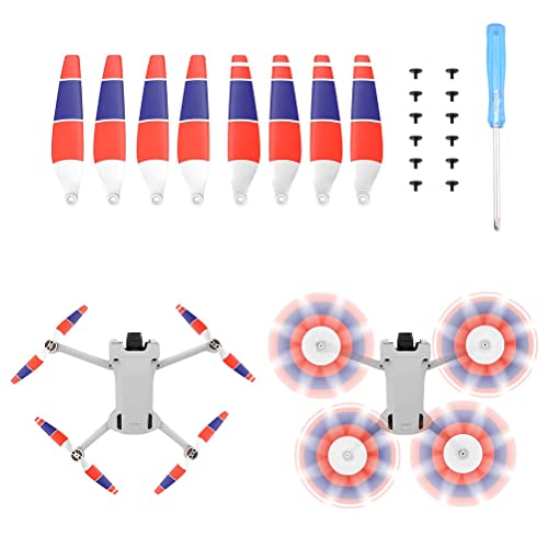 Ersatz-Drohnenpropeller kompatibel für DJI Mini 3 Pro, 1 Paar Mini 3 Pro Drohnen-Flugpropeller-Kit, bunte Klingenstützen Mini 3 Pro Drohnenzubehör Ersatz-Drohnenpropeller kompatibel für DJI Mini 3 Pro, 1 Paar Mini 3 Pro Drohnen-Flugpropeller-Kit, bunte Klingenstützen Mini 3 Pro Drohnenzubehör von Bagima