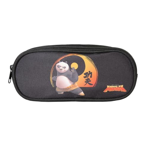 Bagtrotter - Kung Fu Panda - Rechteckige Schultasche - Schwarz - 2 Fächer mit Reißverschluss - 23x7x10cm - Material Polyester - Zubehör und Schreibwaren für die Schule Bagtrotter - Kung Fu Panda - Rechteckige Schultasche - Schwarz - 2 Fächer mit Reißverschluss - 23x7x10cm - Material Polyester - Zubehör und Schreibwaren für die Schule von Bagtrotter