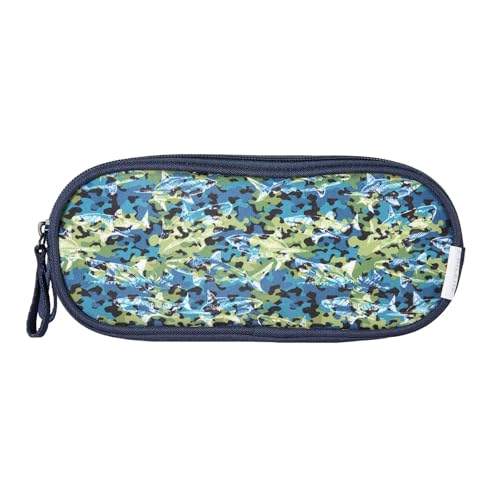 Bagtrotter - Phileas - Haie - Rechteckiges Schulranzenetui - Marine - 2 Fächer mit Reißverschluss - 23x7x10cm - Material Polyester - Schulzubehör und Schreibwaren Bagtrotter - Phileas - Haie - Rechteckiges Schulranzenetui - Marine - 2 Fächer mit Reißverschluss - 23x7x10cm - Material Polyester - Schulzubehör und Schreibwaren von Bagtrotter