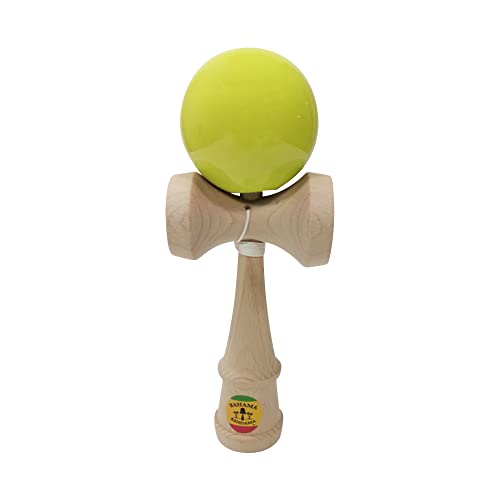 Das original Bahama Kendama Solides Kendama (gelb) von Bahama Kendama