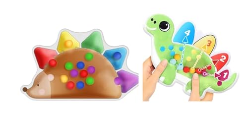 2 Stück Farbensortierspiel Zählen Superweiches,Sensorisches Spielzeug, Squeeze Sensorikspielzeug für Kleinkinder Montessori Lernspiel Farberkennung Feinmotorik Training Reise Anti Stress Spielzeug ab von BaiDekun